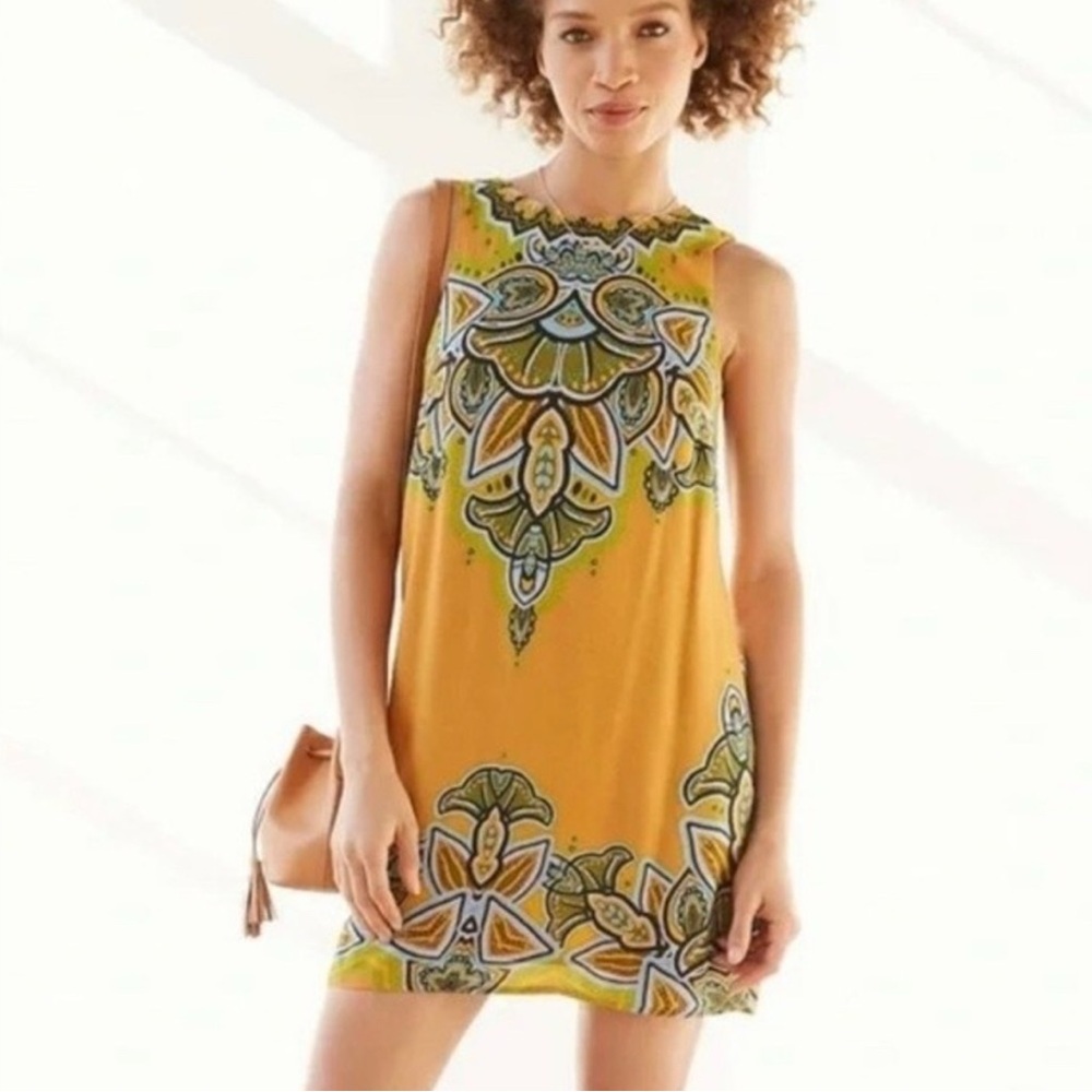 UO Open Back Mini Shift Dress